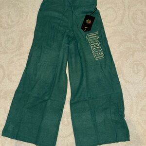 Kids Teal Wide-Leg Pants